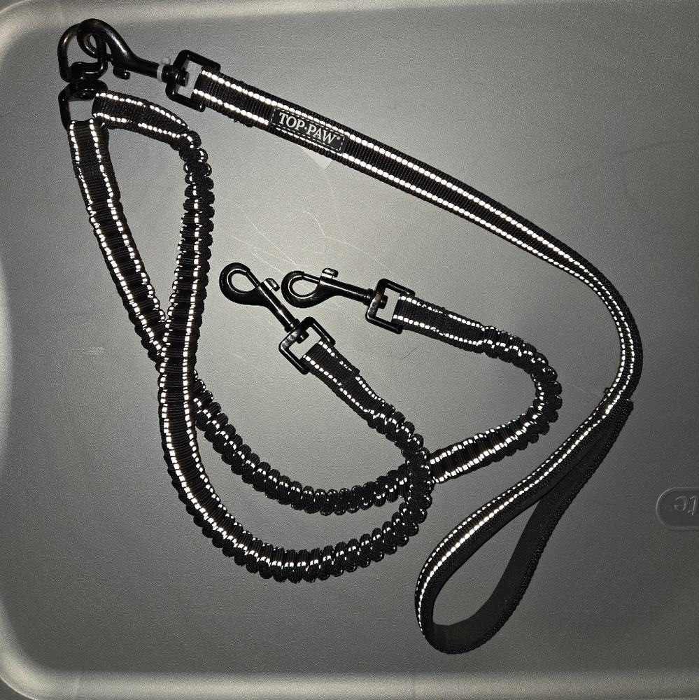 Shock Absorbing Double Dog Leash